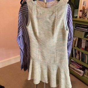 Alice + Olivia light blue and gold dress - Size small